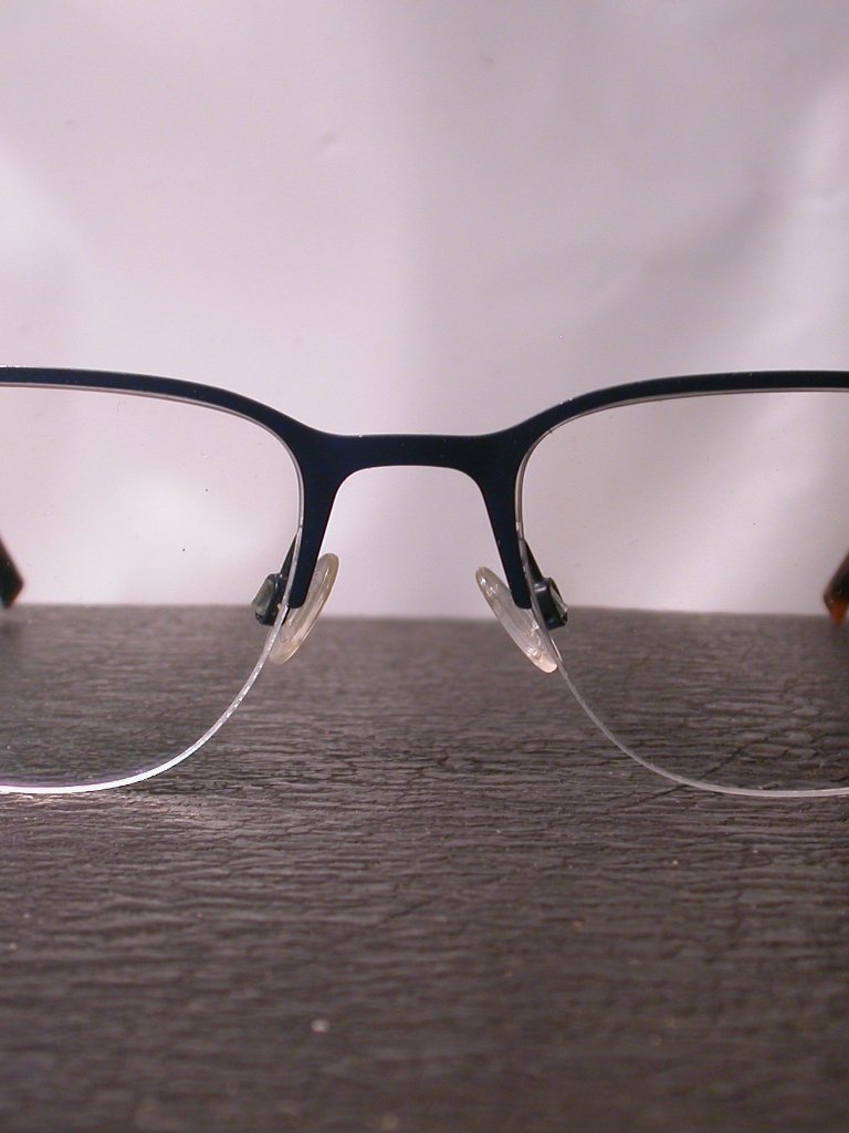 Warby Parker Wallis Navy Blue Metal Tortoise Eyeglasses Frames — image 2 of 8